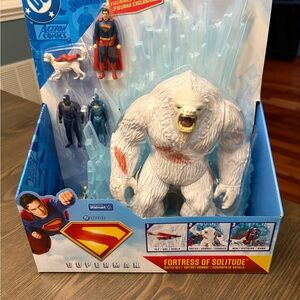 DC Comics Superman Fortress of Solitude Playset - White and Red